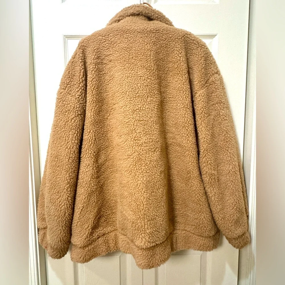 I.AM.GIA Pixie Teddy Sherpa Jacket Caramel Oversized Cozy L
